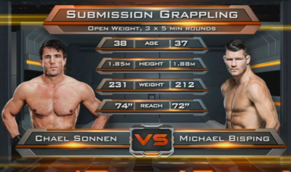 Bisping vs Sonnen Grappling