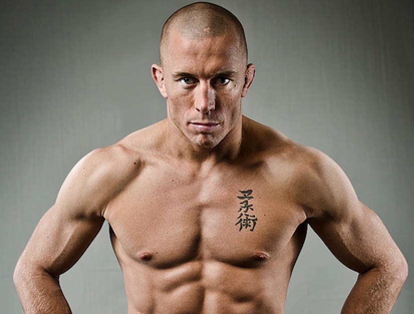 Georges St-Pierre, 39, shows off ripped physique in 