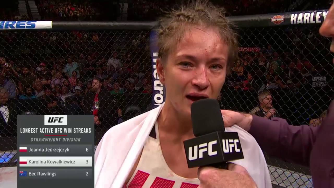 Pierwsze słowa Karoliny Kowalkiewicz po wygranej z Rose Namajunas