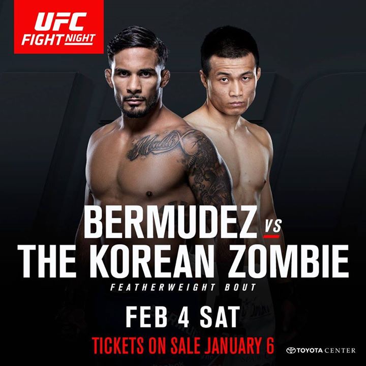 Featured image for 'UFC Fight Night: Bermudez vs The Korean Zombie'