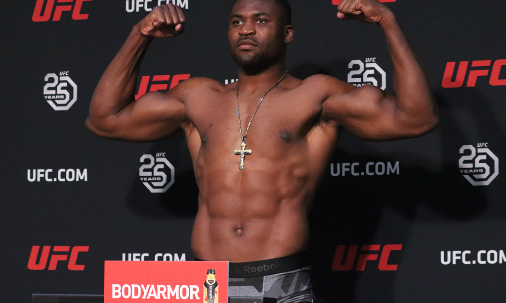 Blaydes Ngannou ważenie