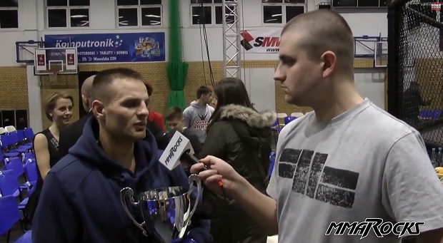 Damian Stasiak po wygranej w turnieju 3F: Extreme Fight Cage w Ełku
