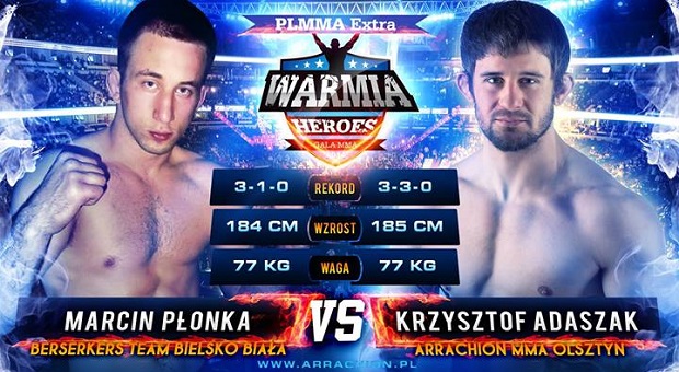 Krzysztof Adaszak vs. Marcin Płonka na Warmia Heroes 2 / PLMMA