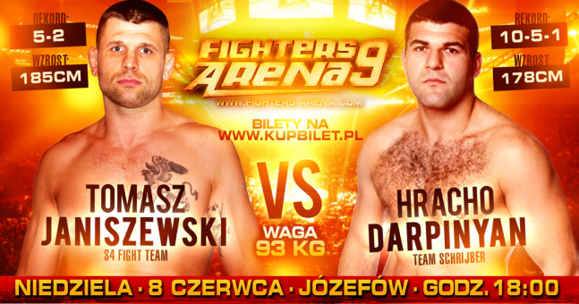 Janiszewski vs Darpinyan walką wieczoru na gali Fighters Arena 9
