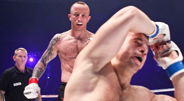 Patryk Grudniewski po walce na gali FEN 3