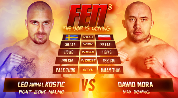 Dawid Mora zmierzy się z Leo Kosticem na gali Fight Exclusive Night 3