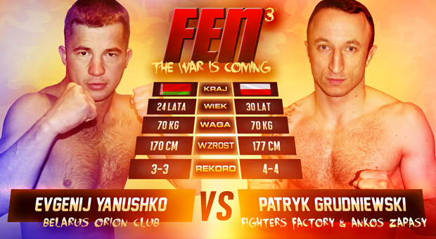 Patryk Grudniewski vs Evgeniy Yanushko na Fight Exclusive Night 3