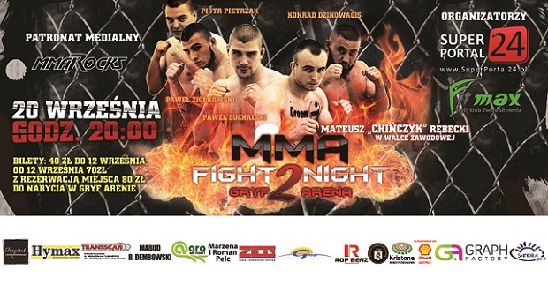 Karta walk Fight Night Gryf Areny w Gryficach
