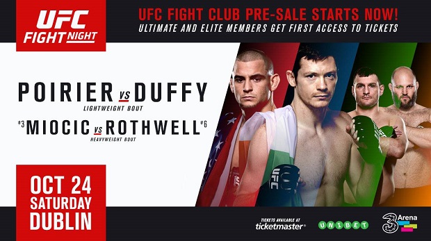 Bilety na irlandzką galę UFC Fight Night 76 wyprzedane w ciągu minuty