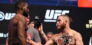 Zobacz reakcje Conora McGregora na ceremonię ważenia Toma Lawlora przed UFC 196