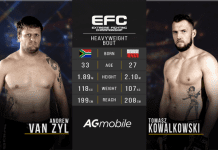 Tomasz Kowalkowski przegrywa w pierwszej rundzie na EFC 49 w Afryce (wideo)