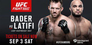 Ryan Bader kontra Ilir Latifi na gali UFC Fight Night 93 w Hamburgu