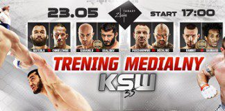 Media trening przed KSW 35 w poniedziałek 23 maja w Złotych Tarasach