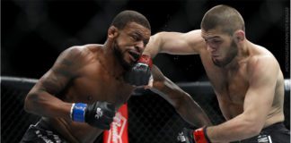 Khabib Nurmagomedov dominuje, odklepuje Michaela Johnsona na UFC 205