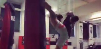Efektowny trening „Jurasa” na worku (WIDEO)