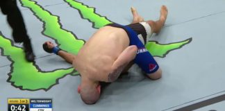 Spóźniona reakcja sędziego podczas duszenia w walce Cummingsa z Coy`em na UFC on FOX 24 (WIDEO)