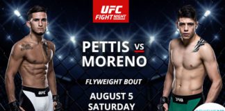 UFC Fight Night 114: Pettis vs. Moreno – rozpiska gali
