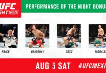 Bonusy po gali UFC FN 114: Szybkie skończenia walk nagrodzone