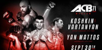 ACB 71: Moscow – transmisja, relacja i wyniki na żywo od 17.00 na MMARocks.pl