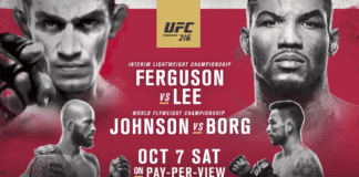 UFC 216: Ferguson vs. Lee – rozpiska gali
