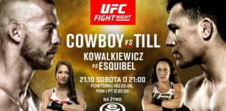 UFC w Gdańsku – rozpiska oraz informację o transmisji