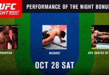 Bonusy po UFC Fight Night 119: Machida vs. Brunson