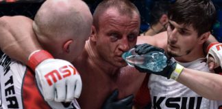 Pudzian poturbowany po walce z Silvą na KSW 40 w Dublinie (WIDEO)