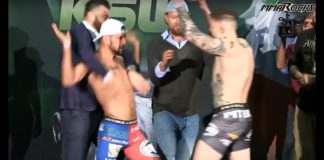 Spięcie na ważeniu KSW 40. Gamrot i Parke rozdzieleni przez szefów KSW