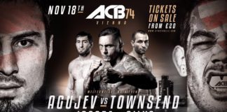 ACB 74: Aguev vs Townsend – rozpiska gali ze Strusem i Silvą na karcie