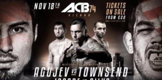 ACB 74: Agujev vs. Townsend – transmisja i wyniki na żywo od 18.00 na MMARocks.pl