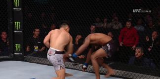 19 letni Yadong Song poddaje w 1 rundzie Bharata Khandare’a na UFC w Chinach
