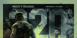 Klimatyczny fanowski plakat gali UFC 220 w Bostonie