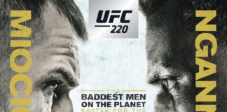 Oficjalny plakat oraz rozpiska gali UFC 220