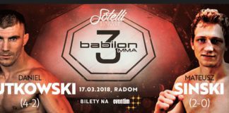 Rutkowski vs Siński na Babilon MMA 3 w Radomiu