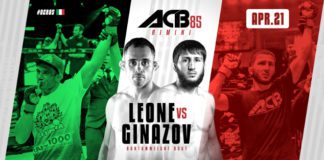 ACB 85: Leone vs. Ginazov – wyniki