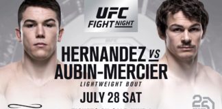 Alexander Hernandez vs Olivier Aubin-Mercier na UFC on FOX 30