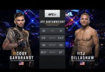 Darmowa walka przed UFC 217: Pierwsze starcie TJ Dillashawa z Codym Garbrandtem