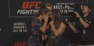 WIDEO: Joanna Jędrzejczyk twarzą w twarz z Tecią Torres przed UFC on FOX 30