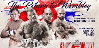 KSW 45: The Return to Wembley – rozpiska gali w Londynie