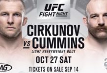 Trzy pojedynki dodane do karty UFC Fight Night 138 w Moncton