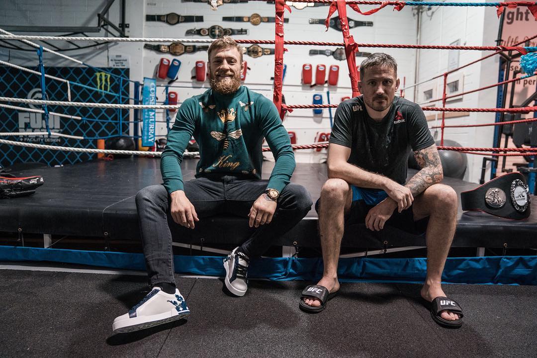 Conor McGregor i John Kavanagh khabib moskwa