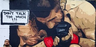 Zdjęcie dnia: Imponujący mural z wizerunkiem Khabiba poddającego McGregora