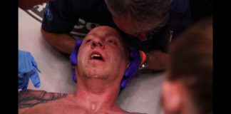 Łukasz Parobiec tuż po porażce przez nokaut na KSW 45