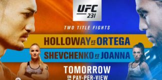 Ważenie przed UFC 231 z Jędrzejczyk vs Shevchenko na żywo