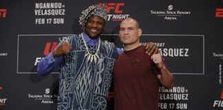 Zobacz spotkanie twarzą w twarz Caina Velasqueza z Francisem Ngannou (WIDEO)