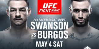 Cub Swanson vs. Shane Burgos na UFC on ESPN+ 8