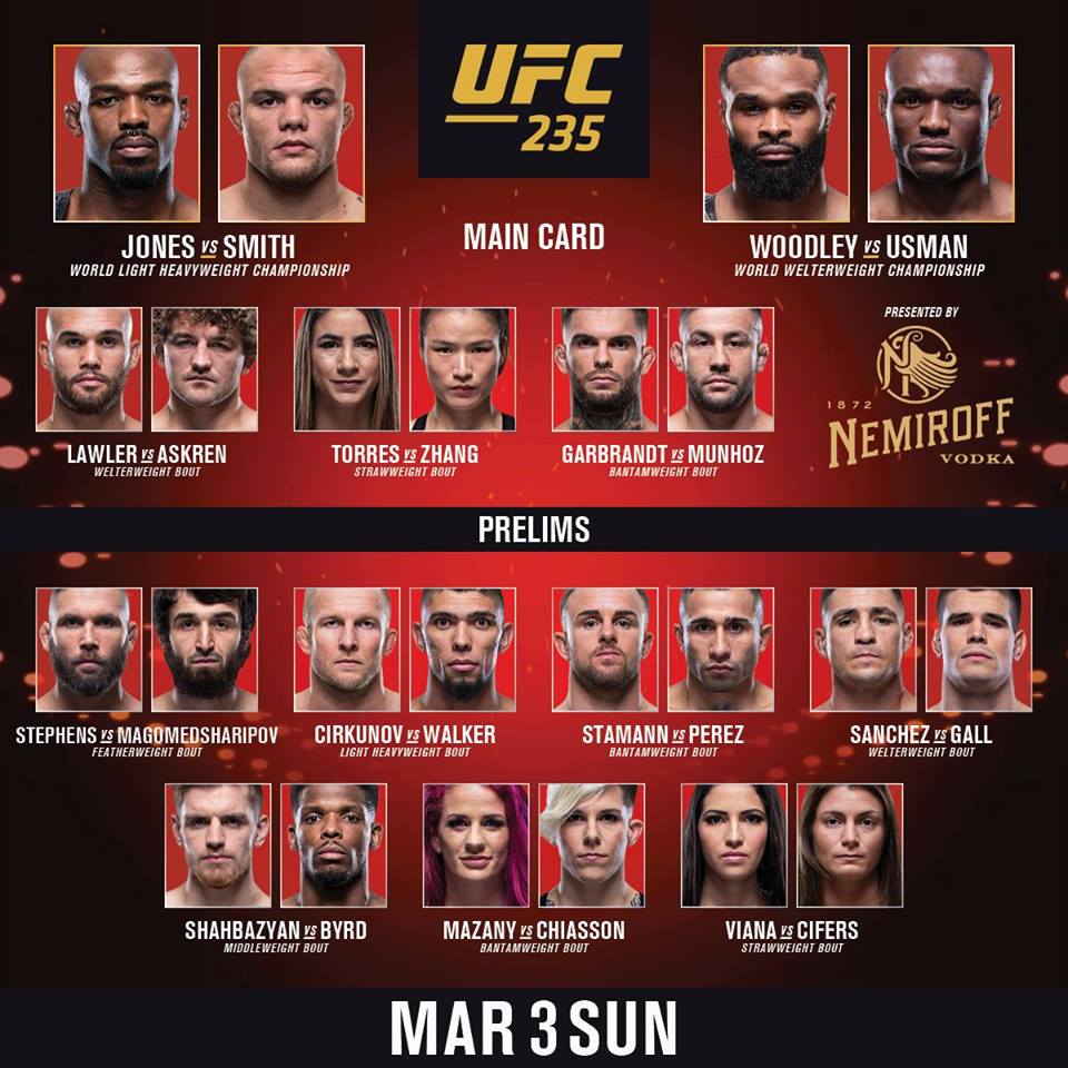 Wyniki gali UFC 235