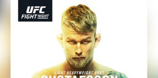 Oficjalny plakat gali UFC w Sztokholmie