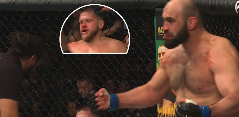 WIDEO Marcin Tybura znokautowany w drugiej rundzie na gali UFC w Sankt
