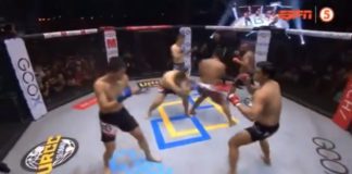 Trzech na trzech w MMA. Szalona walka na gali na Filipinach (WIDEO)